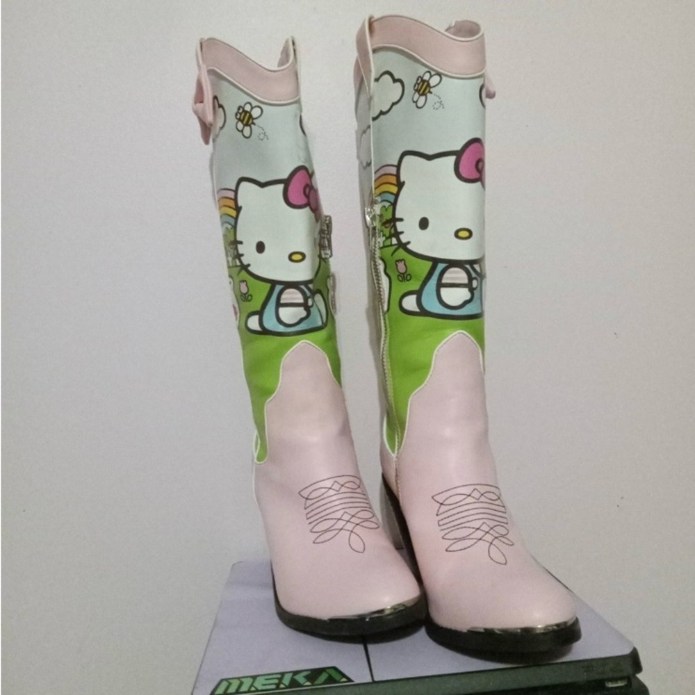 Dolls Kill x Hello Kitty Paradise Cowboy Boots - Picture 2 of 12